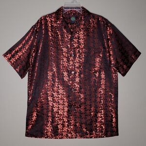 M | R2 | Stars & Skulls Short Sleeved Button Down Shirt